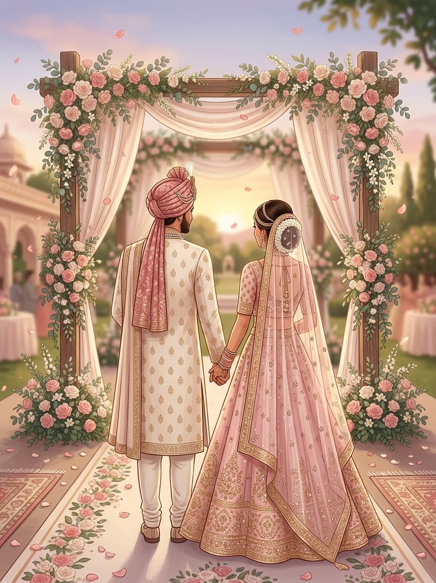 Couple planning wedding with Fliqa WedPlan